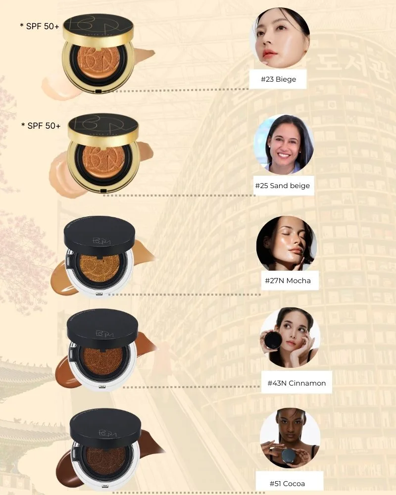 Cushion coreanos para pieles latinas