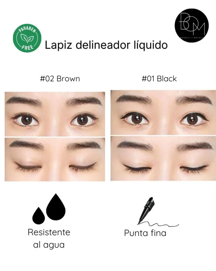 Lapiz delineador líquido (2 tonos)-BOM - Imagen 3