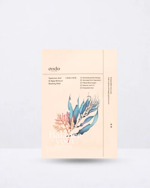 Mascarilla de papel hidratante con ácido hialurónico y algas - Ondo